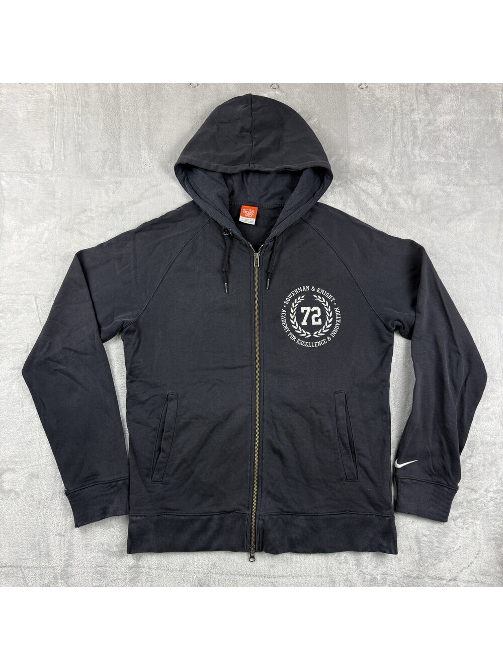 Y2K Nike Athletic Dept Mens L Hoodie Full Zip Bowerman Knight 72 Skater Fleece